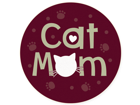 Cat Mom Car Coaster