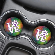Car Coaster - Tie Dye Love
