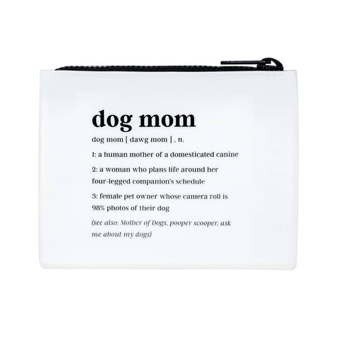 Dog Mom Silicone Makeup Bag