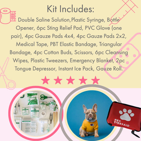 40-Piece Pet Travel First Aid Kit
