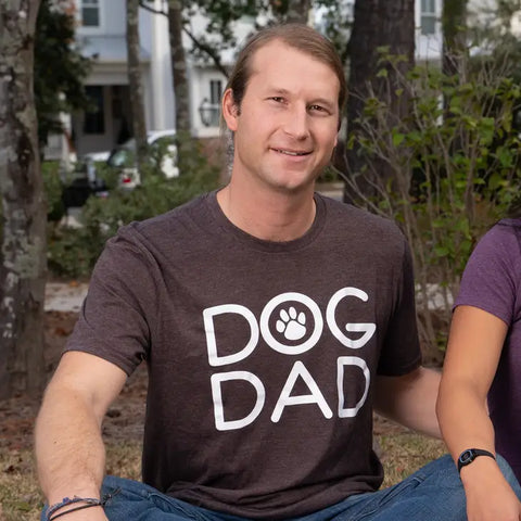 Dog Dad - Dark Heathered Brown T-shirt