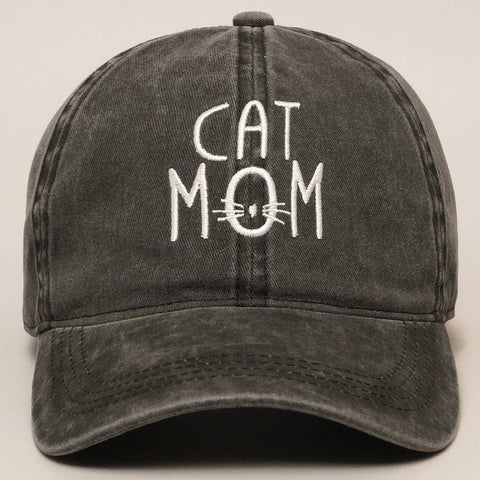 Fashion City - CAT MOM Denim Cotton Adjustable Hat