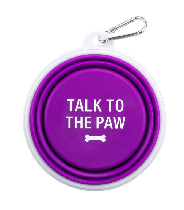 Talk To The Paw Silicone Dog Bowl